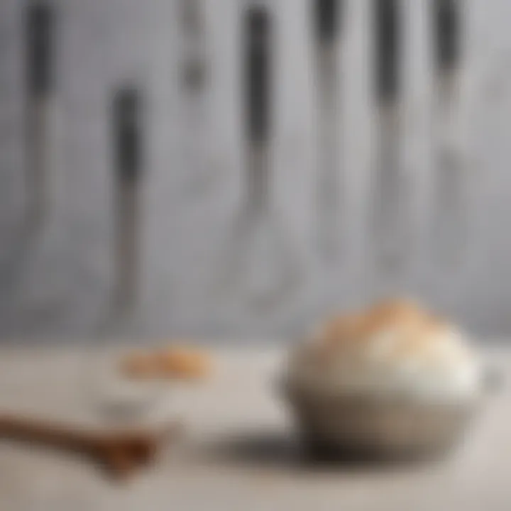 The Mini Whisk next to other kitchen tools for comparison