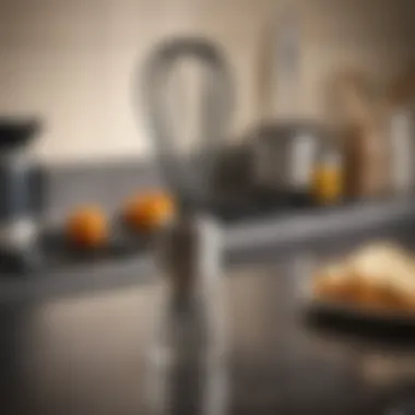 Mini Whisk on Kitchen Countertop A neatly arranged kitchen countertop featuring the Mini Whisk among other utensils