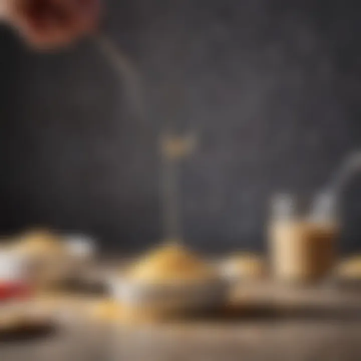 The Mini Whisk in action with a bowl of batter