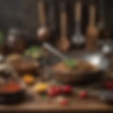 Heritage Tools: A Journey Through Culinary History A collection of traditional cooking utensils from around the world