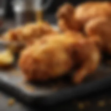 Crispy Golden Air Fried Chicken Delicious air fried chicken with a crispy golden exterior.
