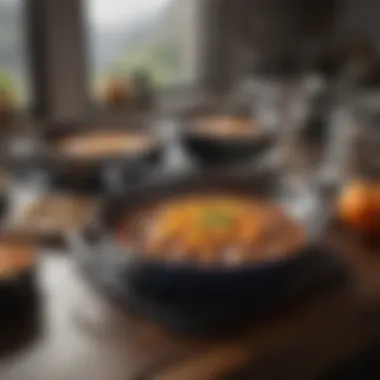 An elegant arrangement of various cookware brands highlighting their unique designs.