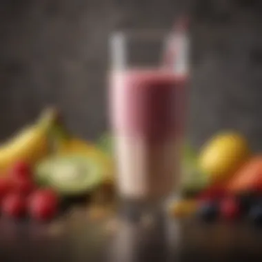 An assortment of health-focused smoothie ingredients