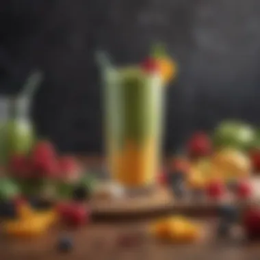 Innovative Smoothie Recipes for Everyone A creative smoothie recipe book open to a new recipe