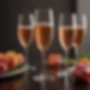 Variety of materials used in crafting tulip champagne glasses