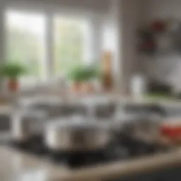 All-Clad Cookware Set on Display