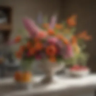 Transforming Spaces: The Impact of Floral Arrangements A serene setting with flowers enhancing the atmosphere