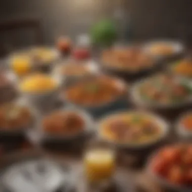 Cholesterol-Friendly Meal Options An inviting table set with flavorful, cholesterol-friendly meals