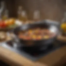 A variety of cookware demonstrating compatibility with induction cooktops