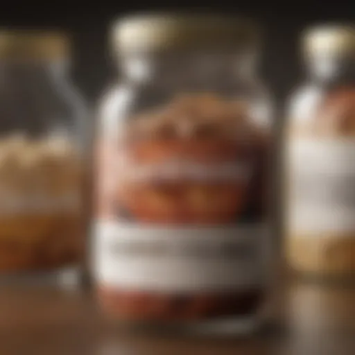 Detailed jar label showcasing ingredient information