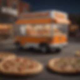 Visual representation of Little Caesars delivery options