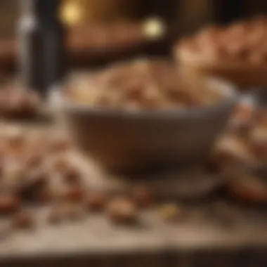 A rustic wooden table adorned with nuts and seeds, highlighting their importance in paleo nutrition