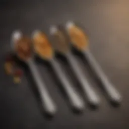 An elegant collection of splendid spoons showcasing intricate designs