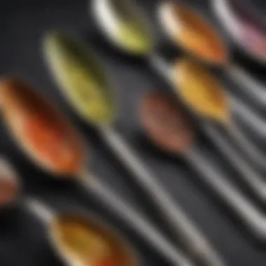 Premium Materials of Splendid Spoons Close-up of high-quality materials used in splendid spoons