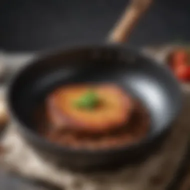 Close-up of a non-stick frying pan