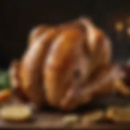 A perfectly roasted whole chicken with crispy skin