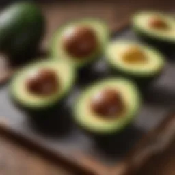 Ripening avocados in natural sunlight