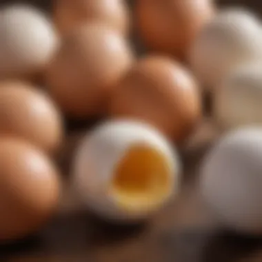 Examining the Texture of Just Egg Compared to Traditional Eggs Textural differences between Just Egg and traditional eggs shown in a split image