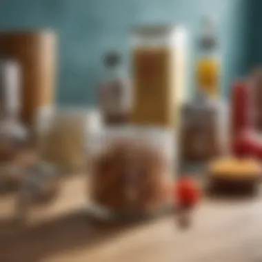 Assorted Kitchen Gadgets as Favors Creative assortment of kitchen gadgets as shower favors in vibrant packaging