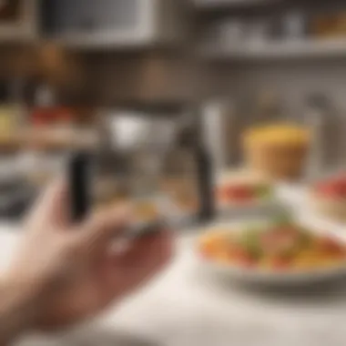 Interactive Experience with Visual Recognition Technology User interacting with a visual recognition app on a smartphone