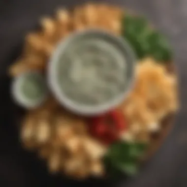 Diverse Dip Selection Featuring Outback Spinach Dip An elegant arrangement of assorted dips, highlighting the versatility of outback spinach dip among other culinary delights.