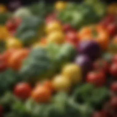 Nutritional Benefits of Vegetables A close-up of colorful vegetables emphasizing their nutritional value.