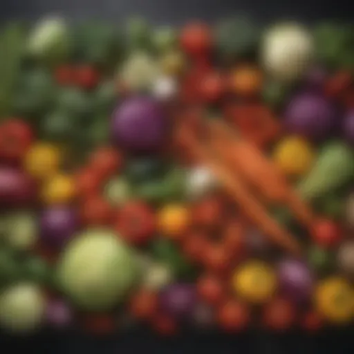 A vibrant assortment of fresh vegetables showcasing variety.