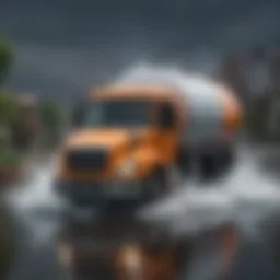 Aesthetic representation of water delivery logistics