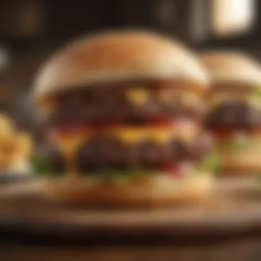The Art of the Perfect Burger Artisan burger showcasing fresh ingredients