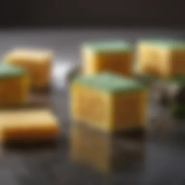 Sustainability in Cleaning: Wettex Sponges Eco-friendly Wettex sponges displayed with natural materials