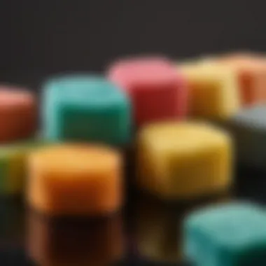 Diverse Range of Wettex Sponges A variety of Wettex sponges in different colors and sizes
