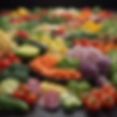 Colorful Selection of Low Carb Vegetables Assorted low carb vegetables ready for a meal