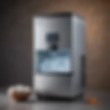Ice Machine Specifications Brochure Detailed specifications of an ice machine on a brochure
