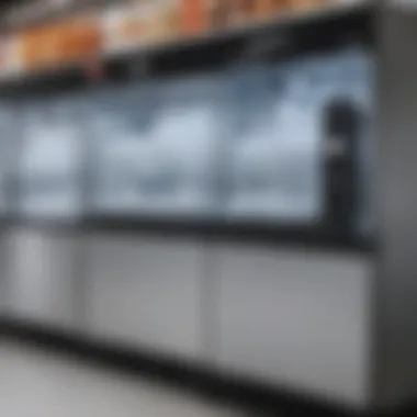 Ice Machines at a Retail Store Wide selection of ice machines in a retail store