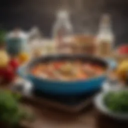 Stylish cooking apparel showcasing vibrant colors and patterns